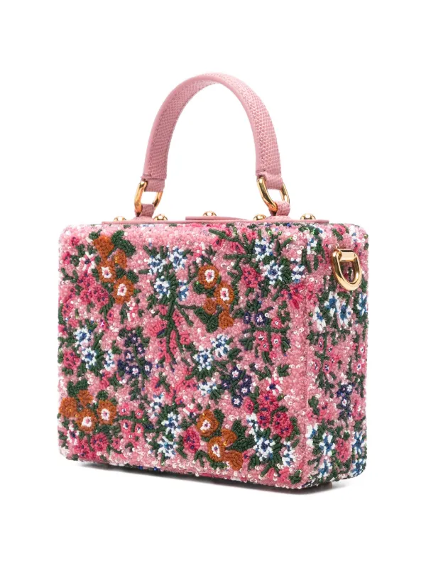Dolce & Gabbana Floral Padlock Tote Bag | Pink | FARFETCH