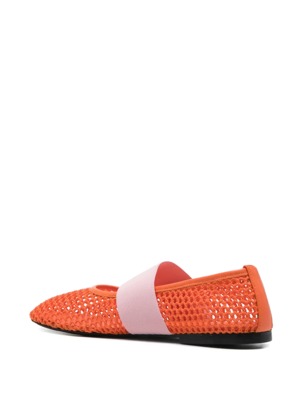 MSGM net strap ballet flats Oranje