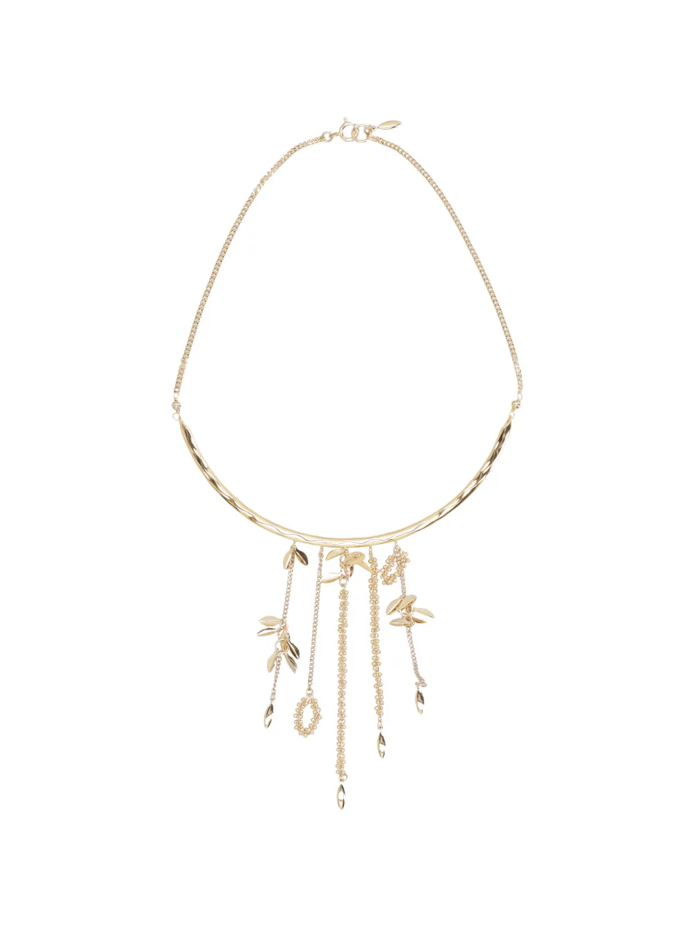 ISABEL MARANT leaf-pendant necklace - Oro
