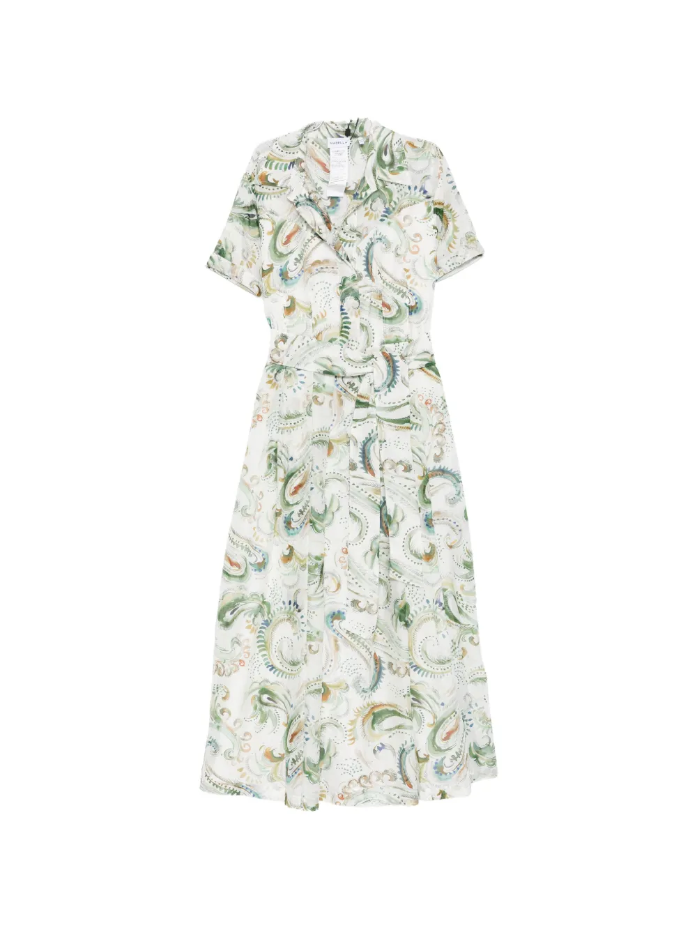 Marella Galli short-sleeve midi dress - Bianco