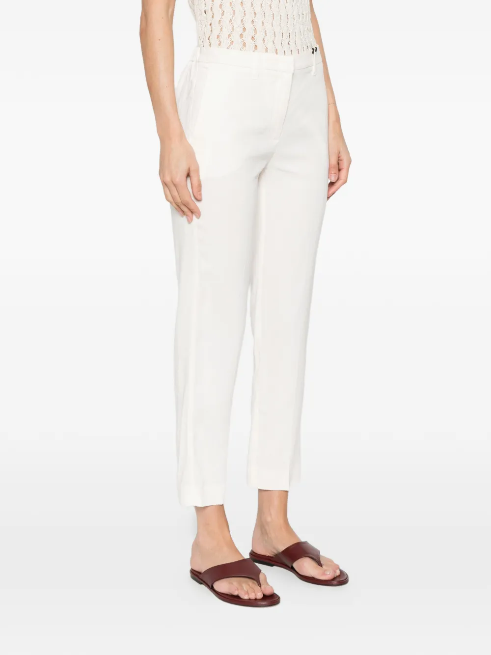  Monochrome Caro Pocket Stretch Trousers - Neutrals 