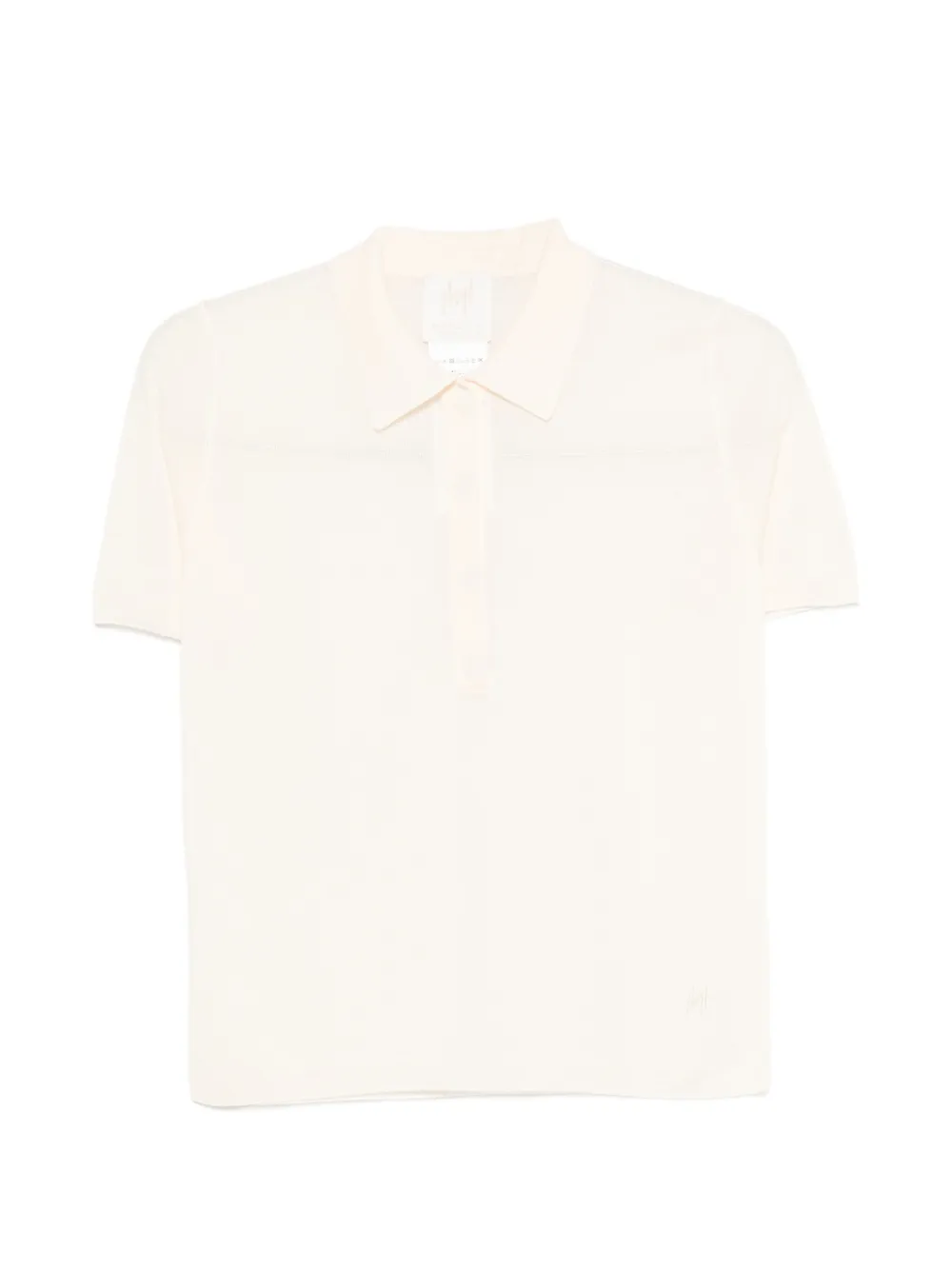 MONOCHROME short-sleeve polo top - Toni neutri