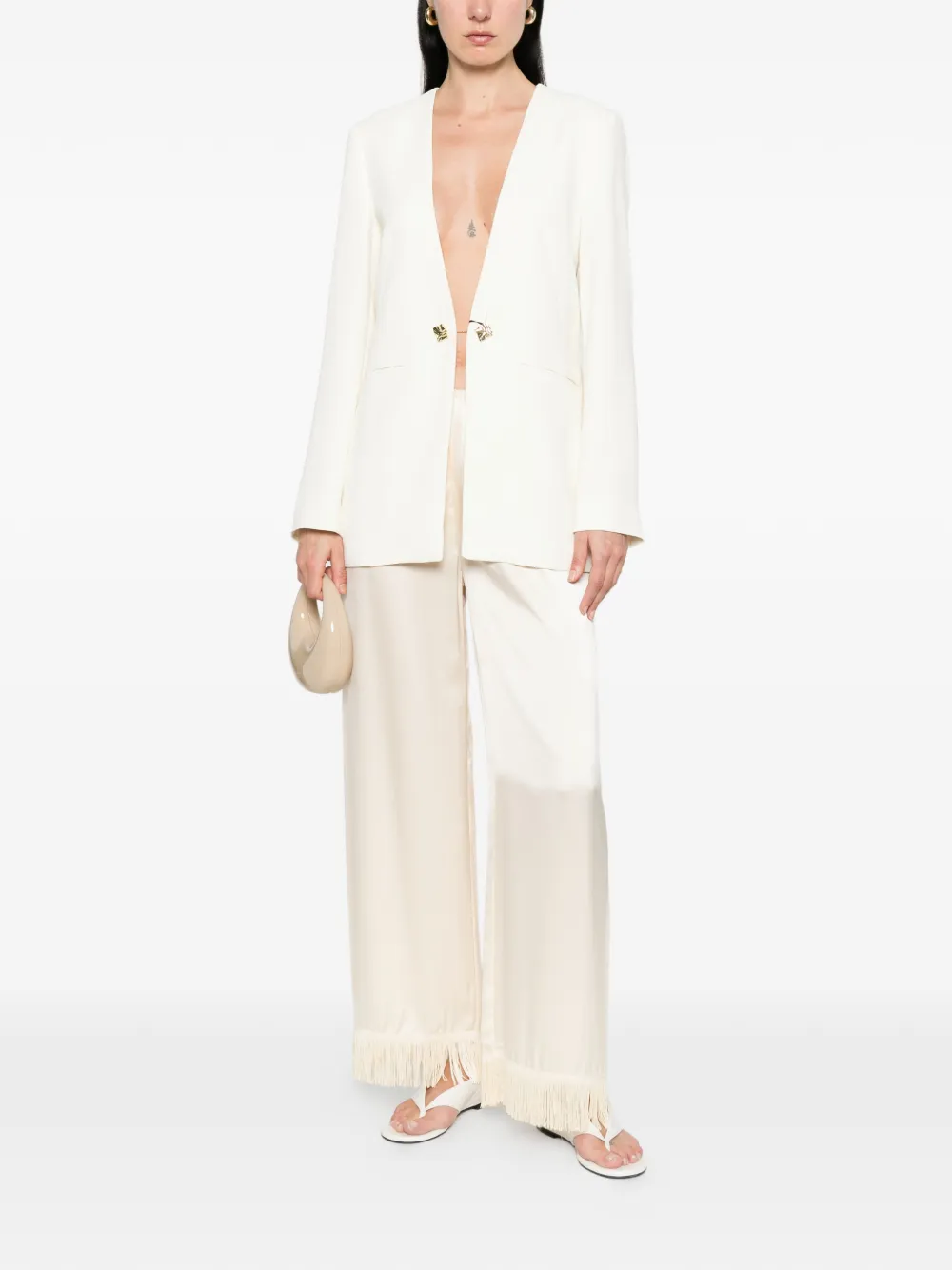  Marella Teffige Embellished Blazer - Neutrals 