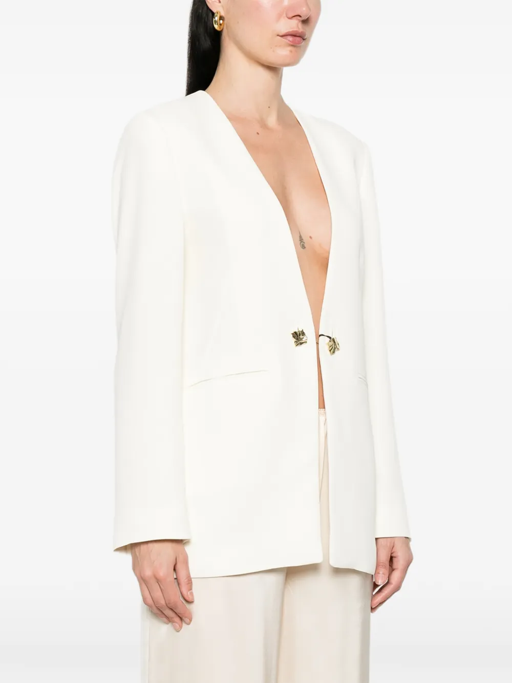  Marella Teffige Embellished Blazer - Neutrals 