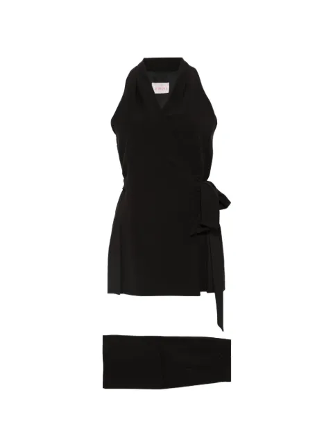 Marella wrap-style halterneck suit