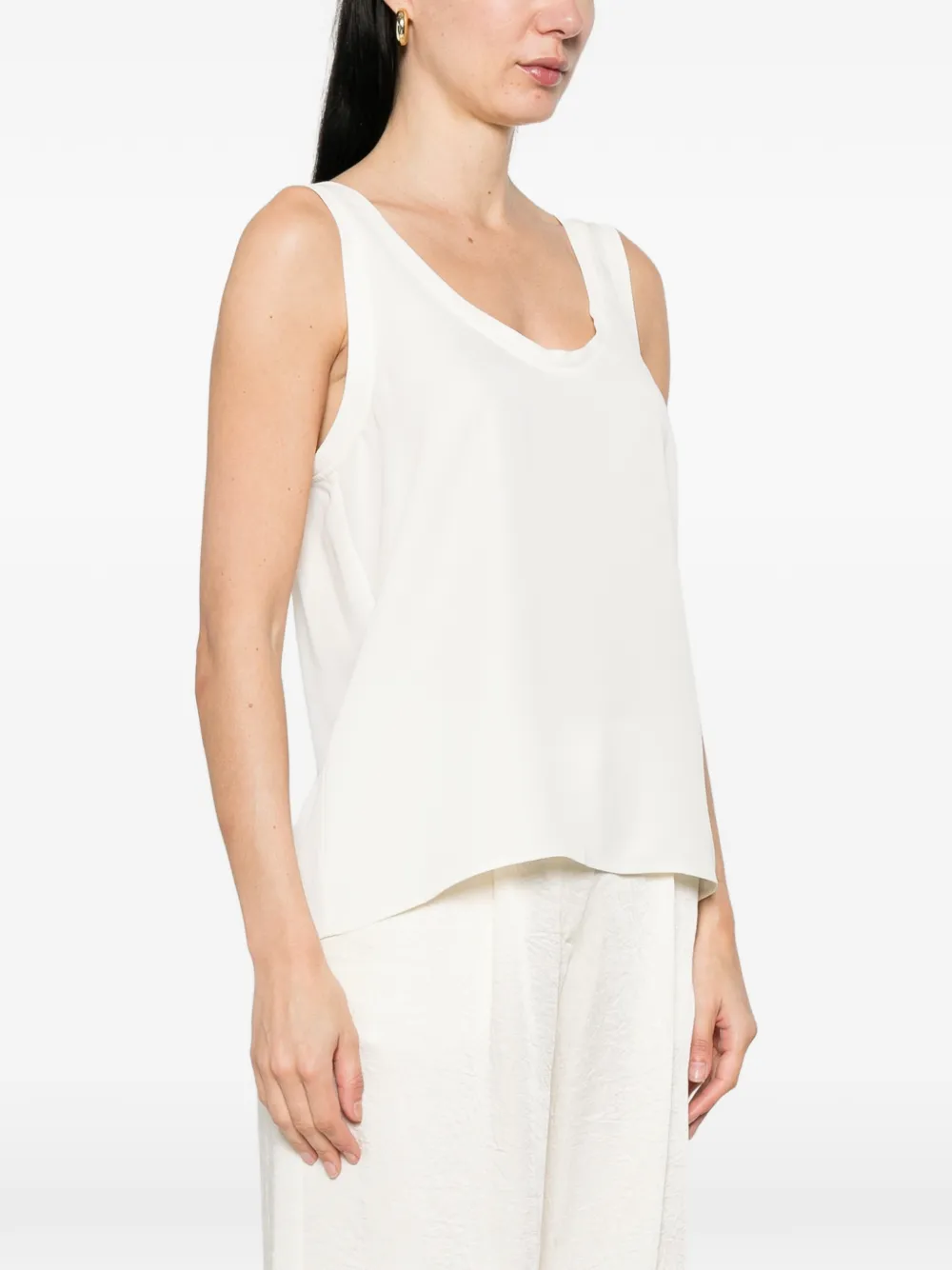  Marella Alacre Scoop-neck Tank Top - Neutrals 