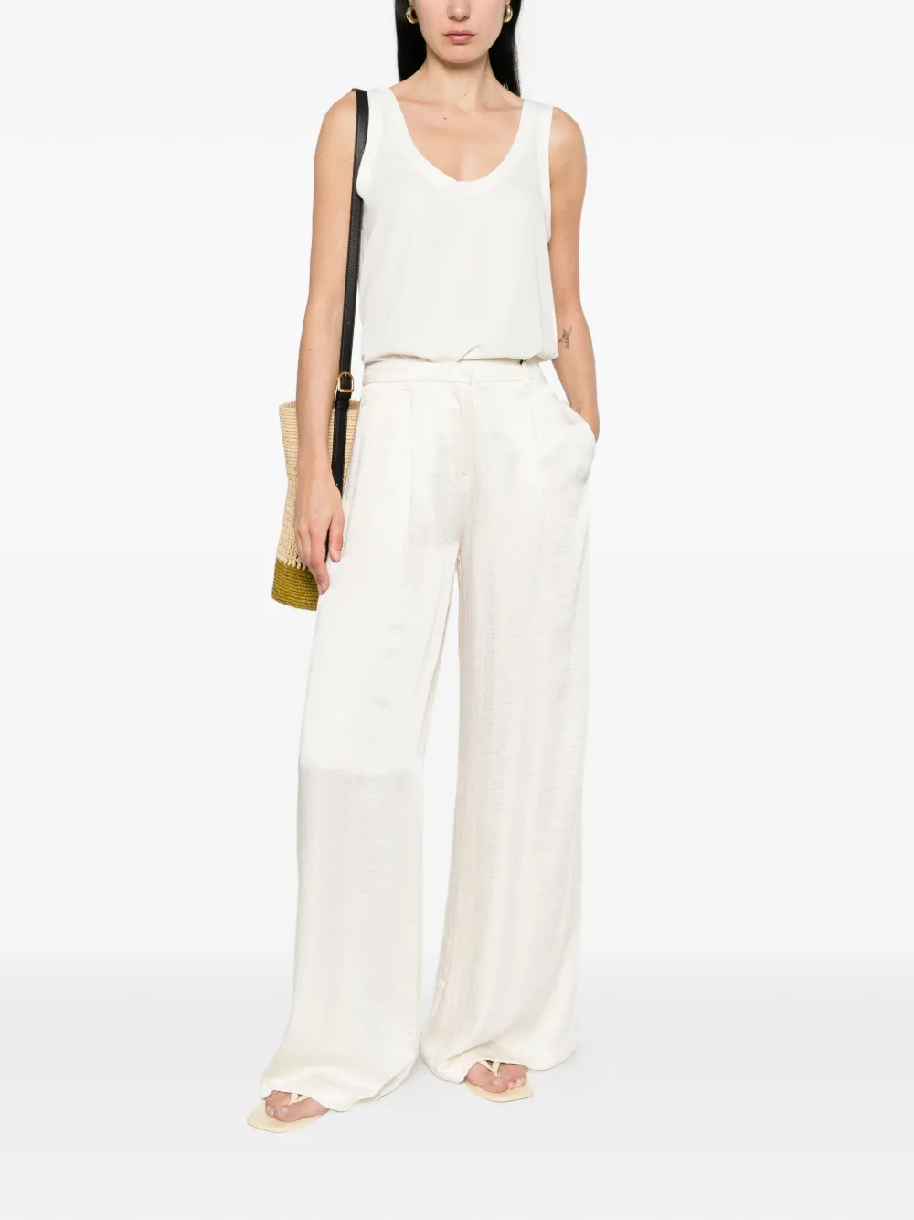  Marella Alacre Scoop-neck Tank Top - Neutrals 