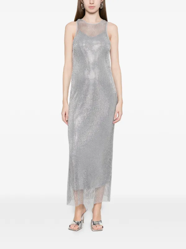 Marella Metallic Maxi Dress - Silver Marella Metallic Maxi Dress - Silver