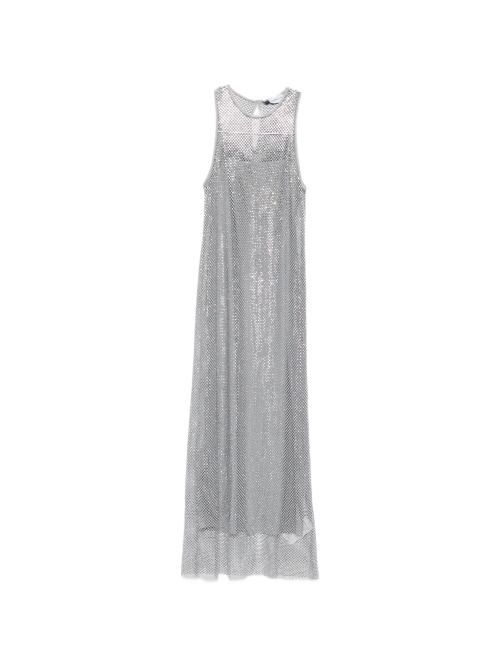 Marella metallic maxi dress - Argento