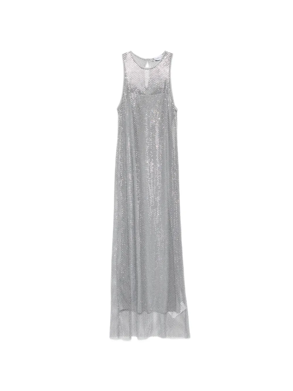 Marella metallic maxi dress - Argento