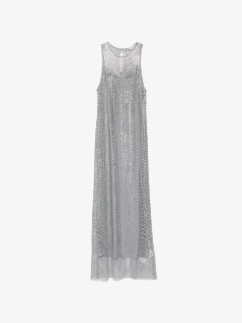 Marella vestido largo con efecto metalizado