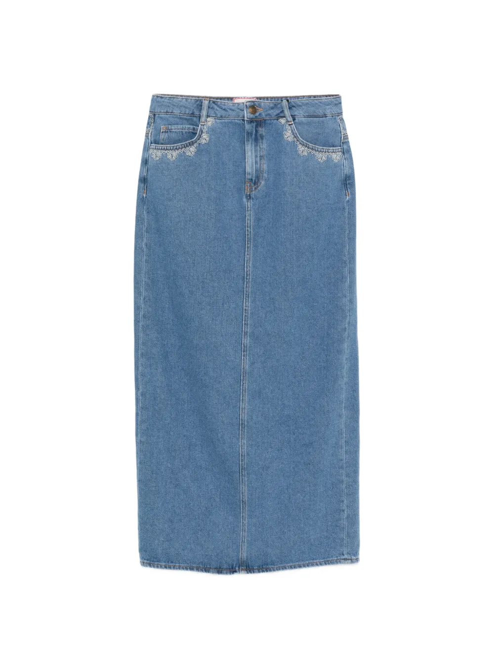 Pennyblack embroidered-detail maxi skirt - Blu