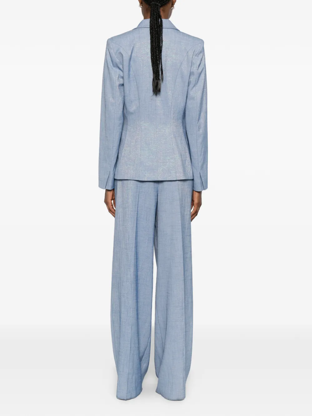 Marella Traje Con Solapa De Muesca - Azul 