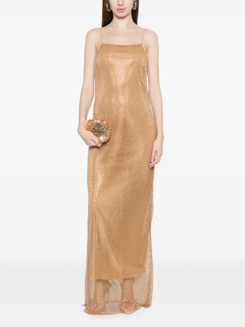  Marella Embellished Slip Dress - Neutrals 
