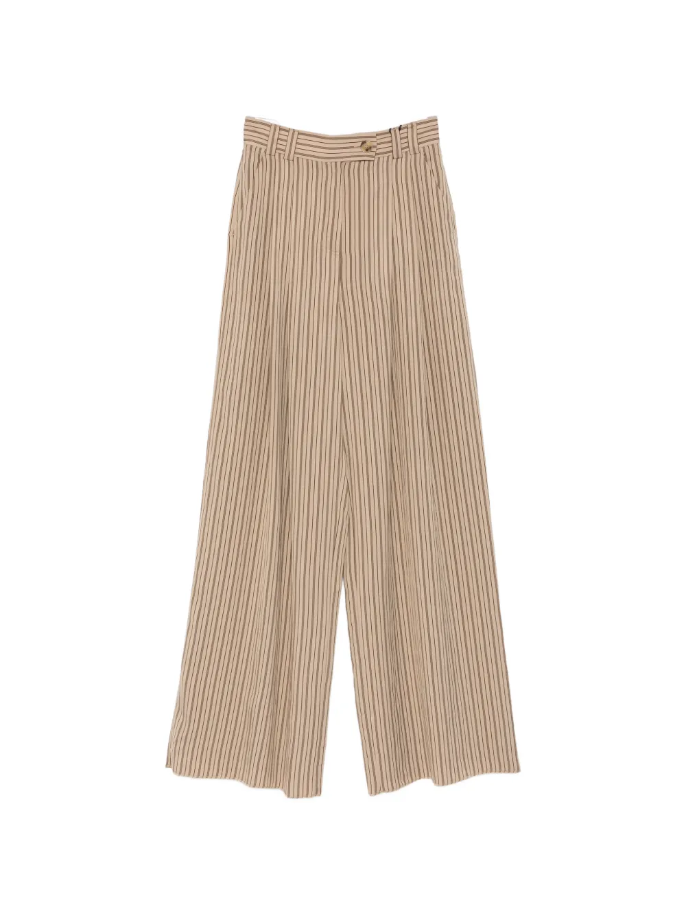 Marella Ordine striped wide-leg trousers - Toni neutri