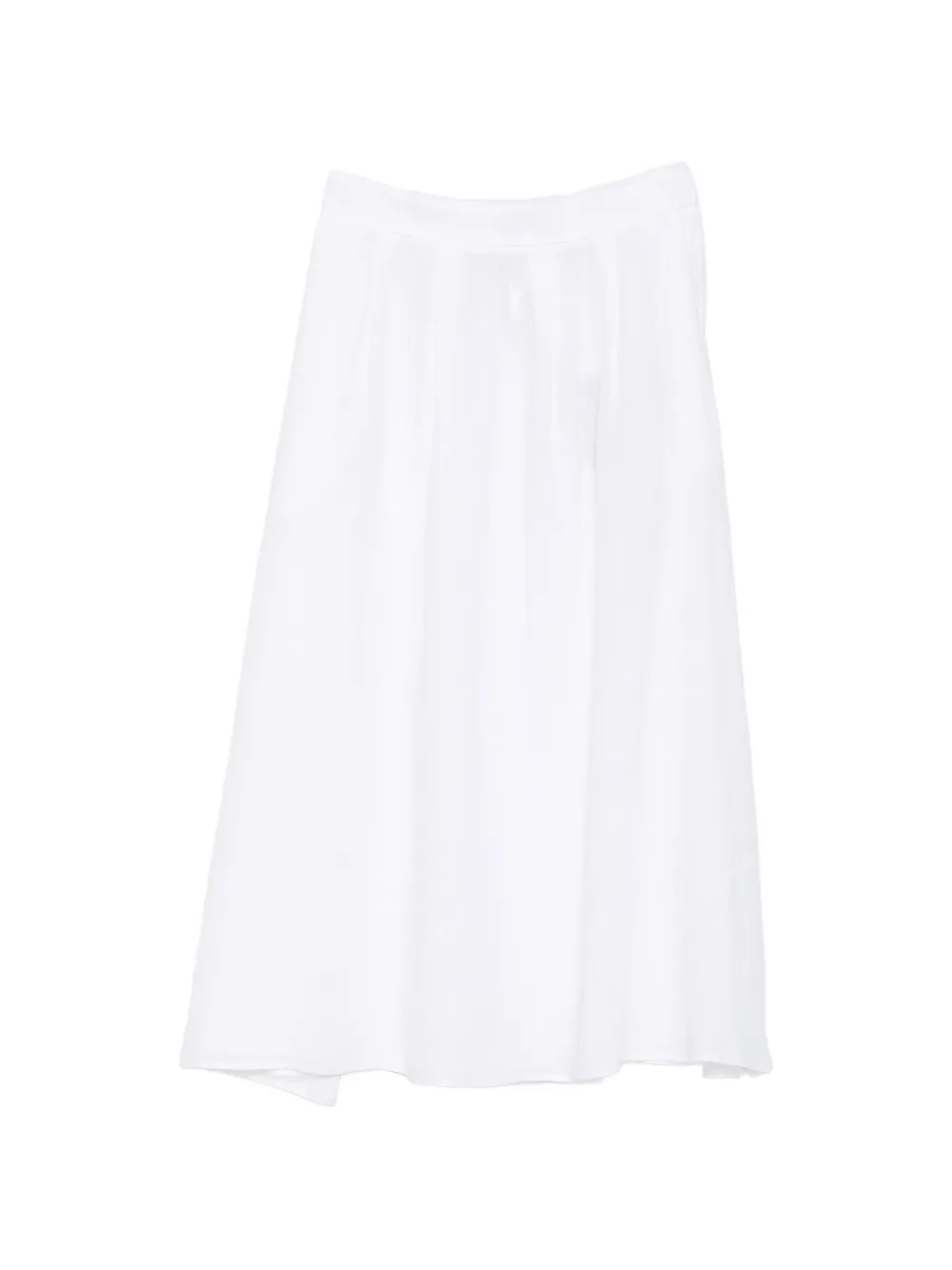 Marella linen A-line midi skirt - Bianco