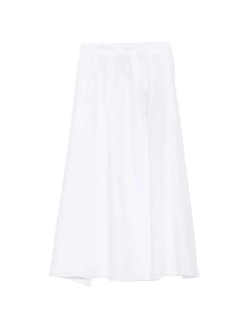 Marella linen A-line midi skirt - Bianco