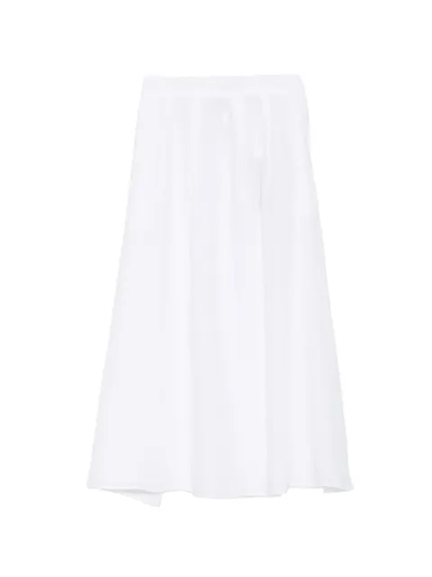 Marella linen A-line midi skirt