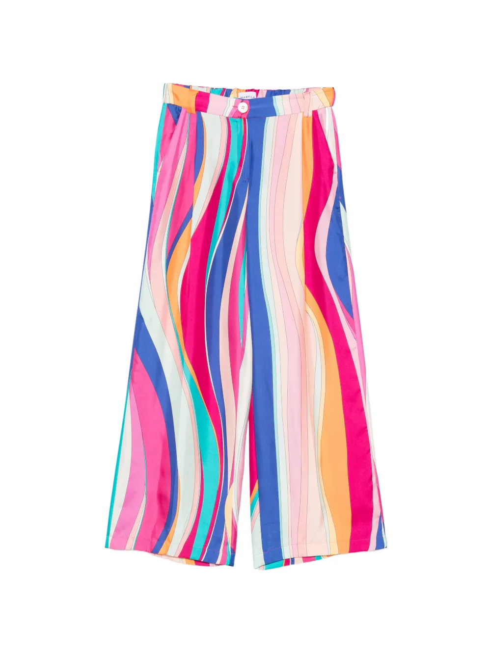 Marella Opossum abstract-print trousers - Rosa
