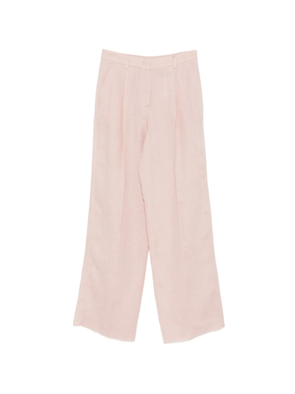 Marella pleated linen trousers - Rosa