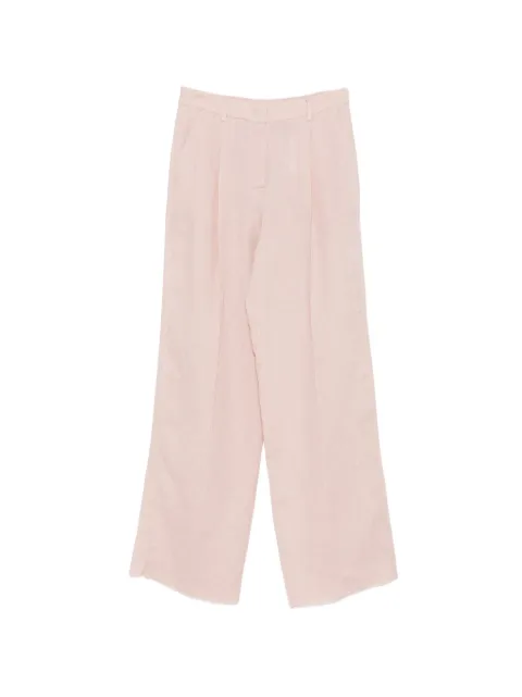 Marella pleated linen trousers