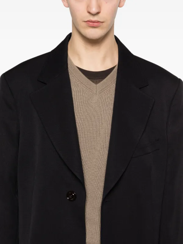 OUR LEGACY Dolphin Buttoned Coat | Black | FARFETCH JO