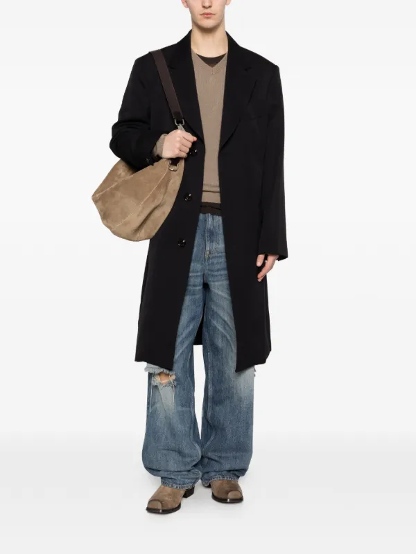 OUR LEGACY Dolphin Buttoned Coat | Black | FARFETCH ZA
