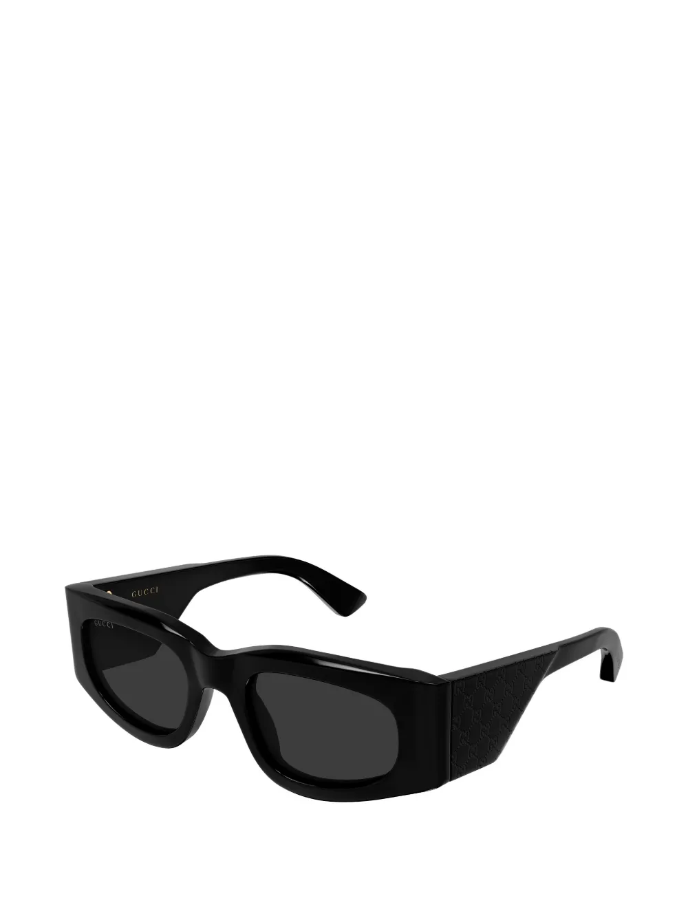 Gucci Eyewear Zonnebril met rechthoekig montuur Zwart