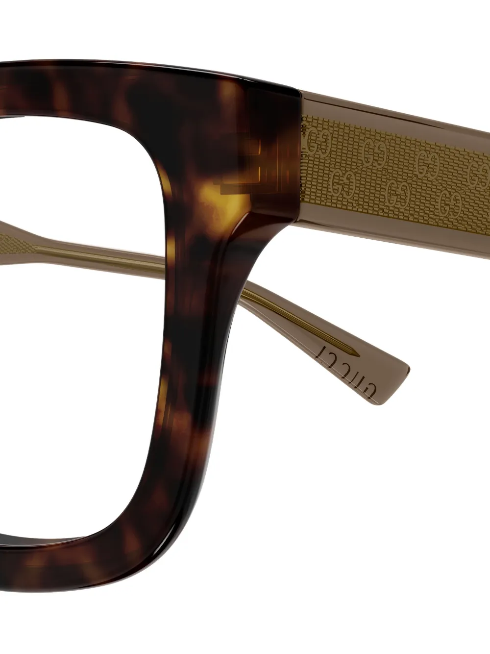 Gucci Eyewear gg2071ol メガネフレーム | ブラウン | FARFETCH JP