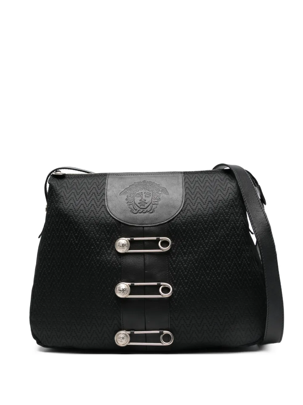 Versace Pre-Owned Borsa a spalla La Medusa in tela anni '90 - Nero