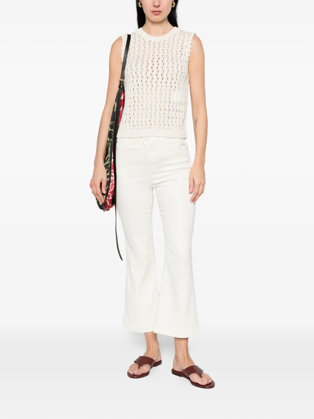  Monochrome Memiro Openwork Tank Top - Neutrals 