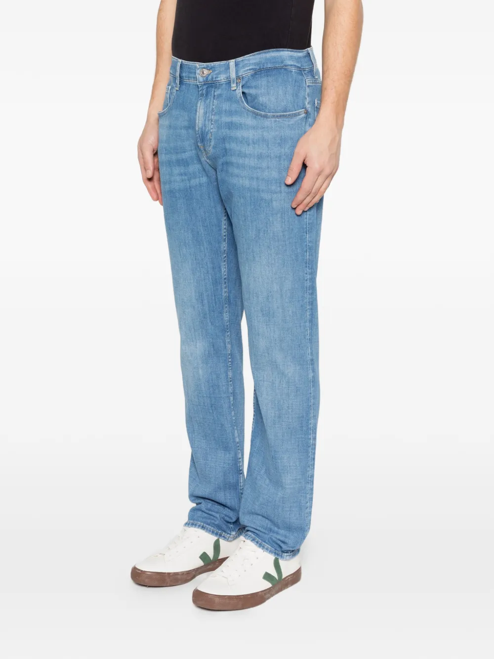  7 For All Mankind Straight-leg Jeans - Blue 