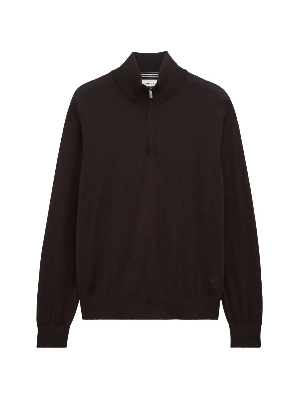 Pringle of Scotland quarter-zip merino wool sweater - Braun