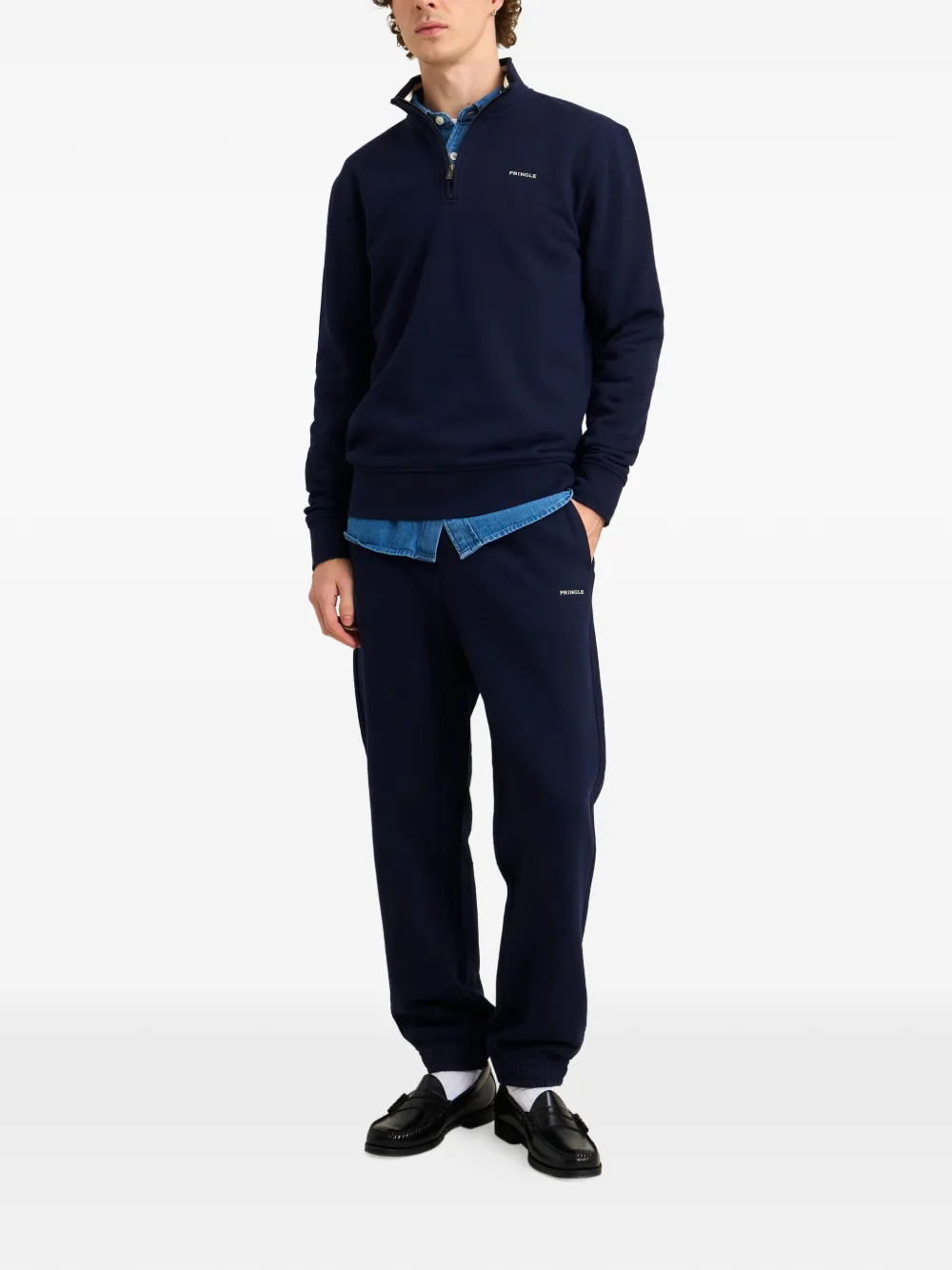 Quarter Zip Track Sweatshirt