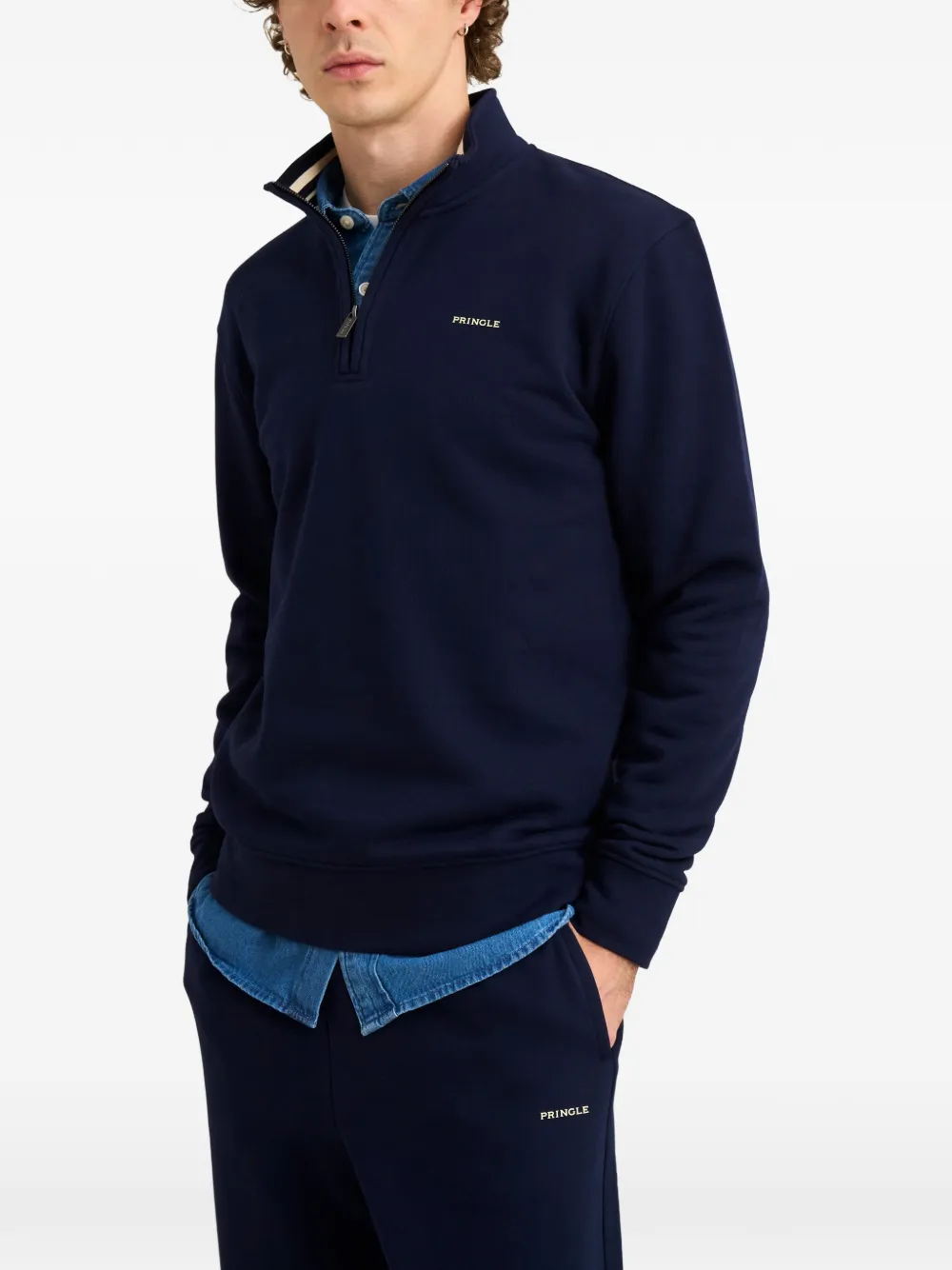 Quarter Zip Track Sweatshirt