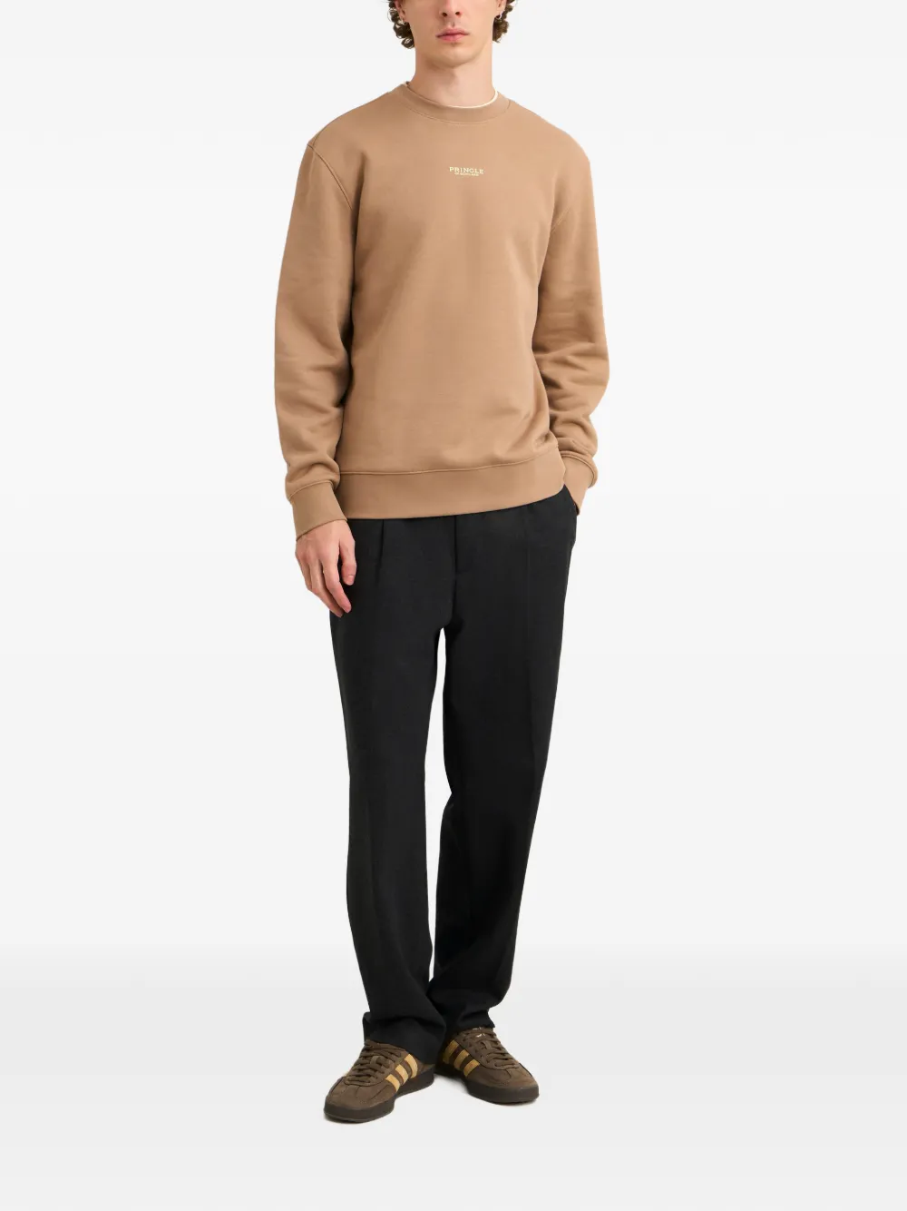 Pringle of Scotland Sweater met ronde hals Beige