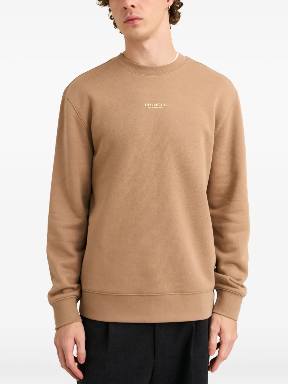 Pringle of Scotland Sweater met ronde hals Beige