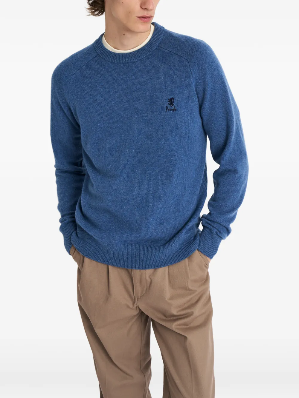 crew-neck logo sweater