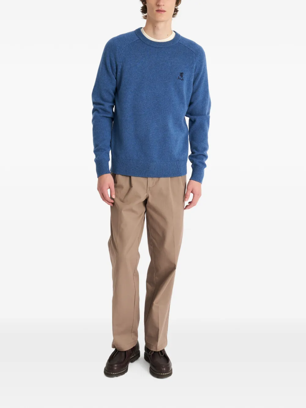 crew-neck logo sweater