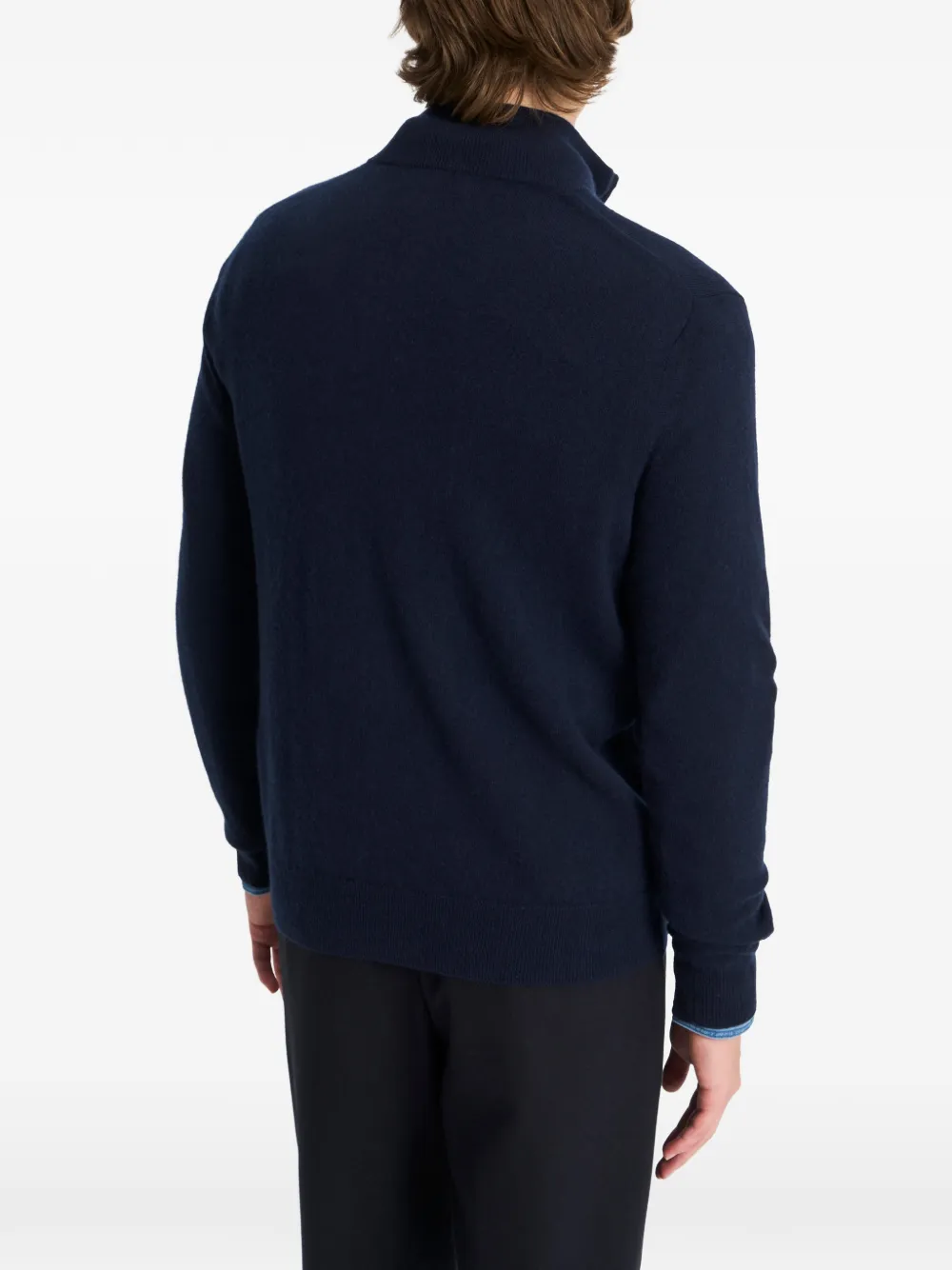 Pringle of Scotland Kasjmier trui met rits Blauw