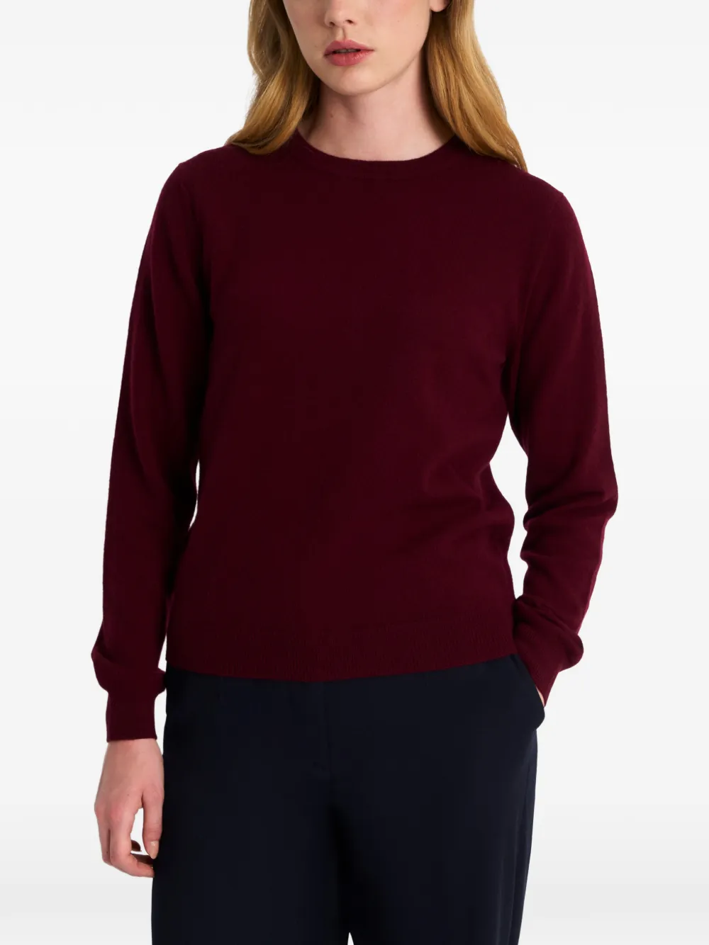 Pringle of Scotland Kasjmier trui met ronde hals Rood