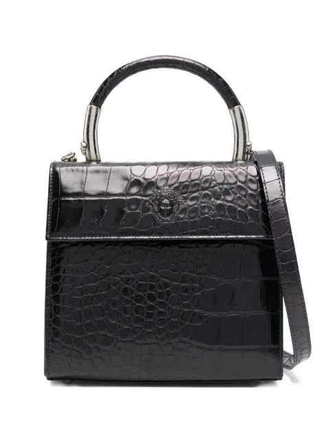 Versace Pre-Owned 1990s croc-embossed leather tote bag