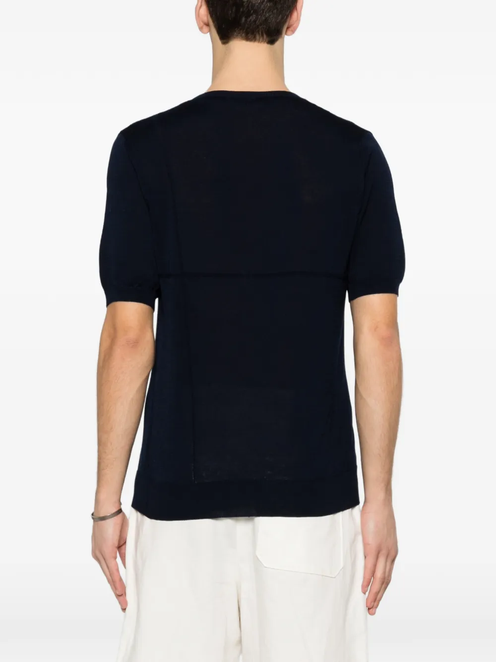 Tagliatore T-shirt met ronde hals Blauw