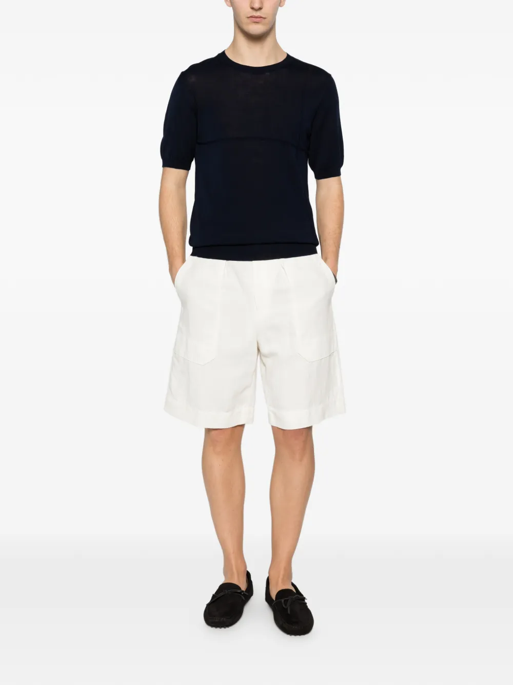 Tagliatore T-shirt met ronde hals Blauw