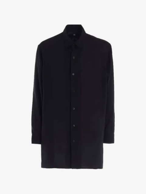 Y's camisa con botones y cuello a capas