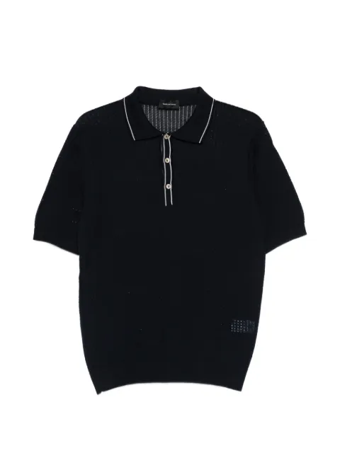 Tagliatore piped polo shirt