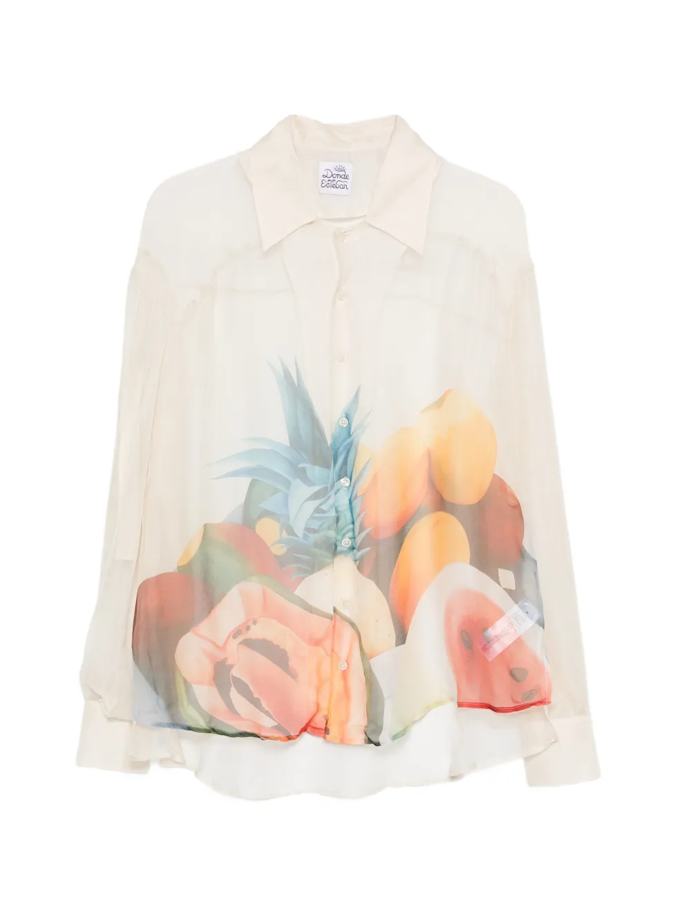 Donde Esteban fruit print shirt - Toni neutri