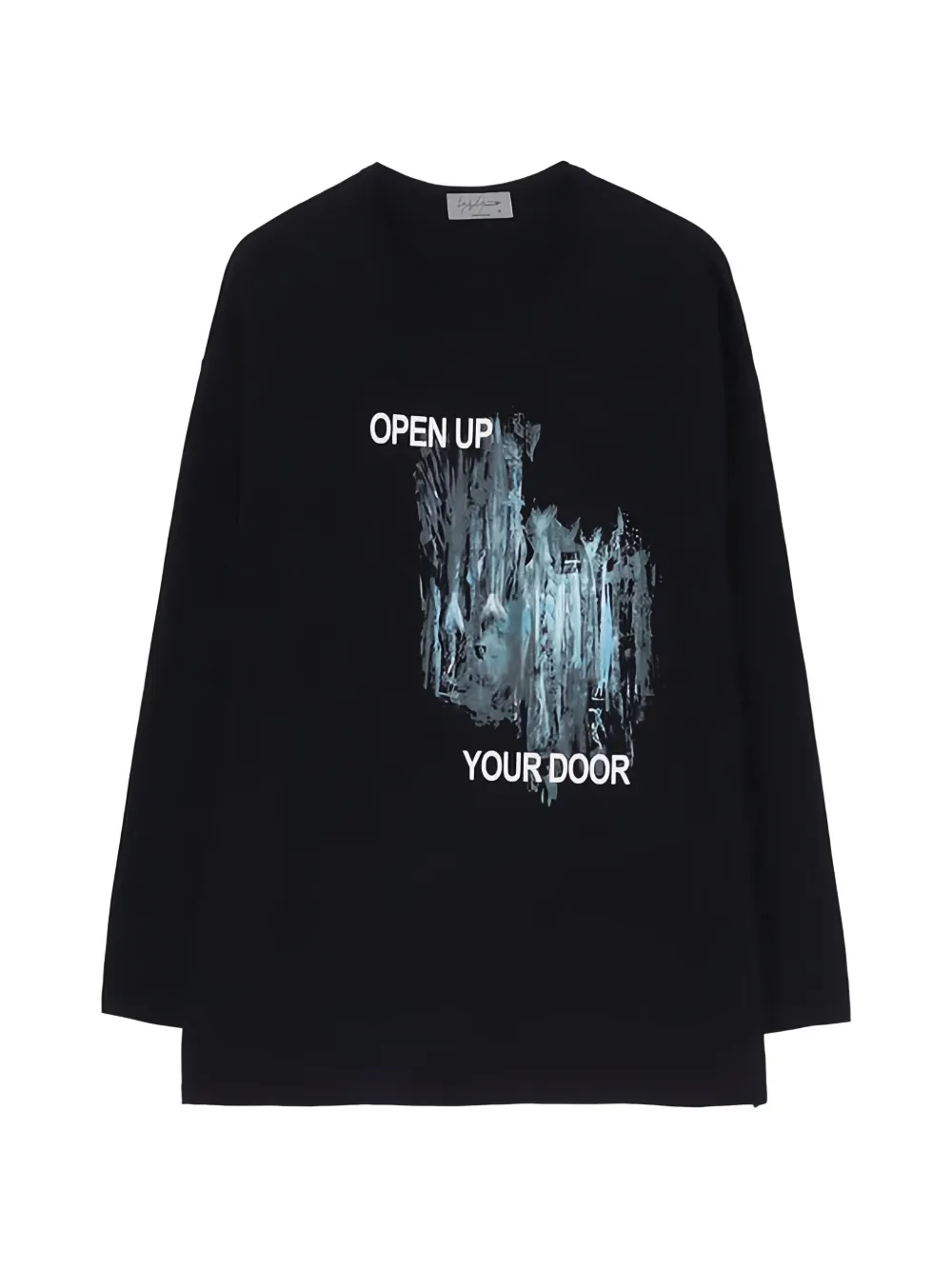 Yohji Yamamoto graphic-print long-sleeve T-shirt - Nero