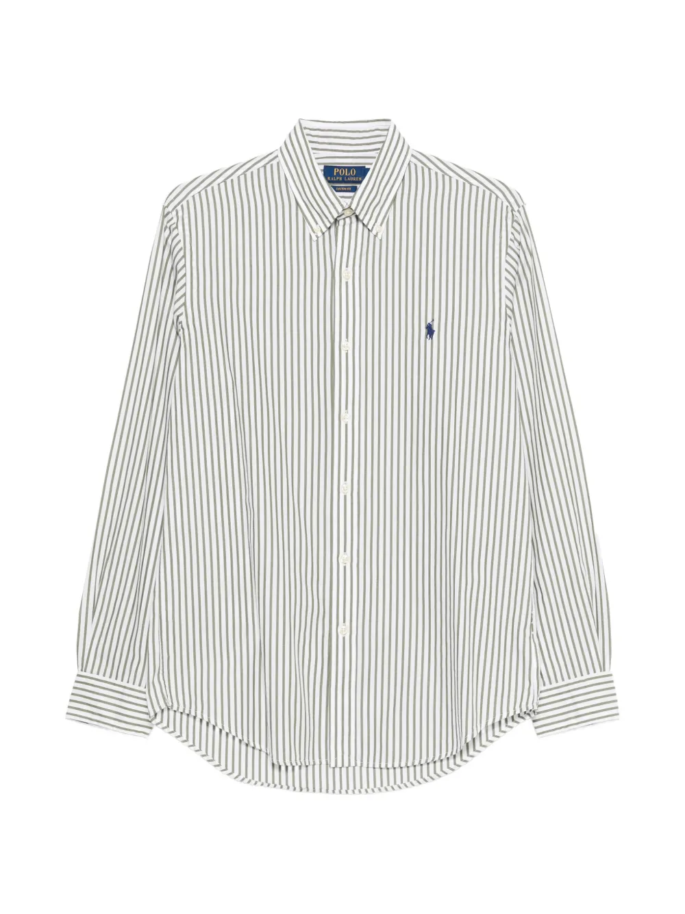 Polo Ralph Lauren striped-pattern logo-embroidery shirt - Weiß