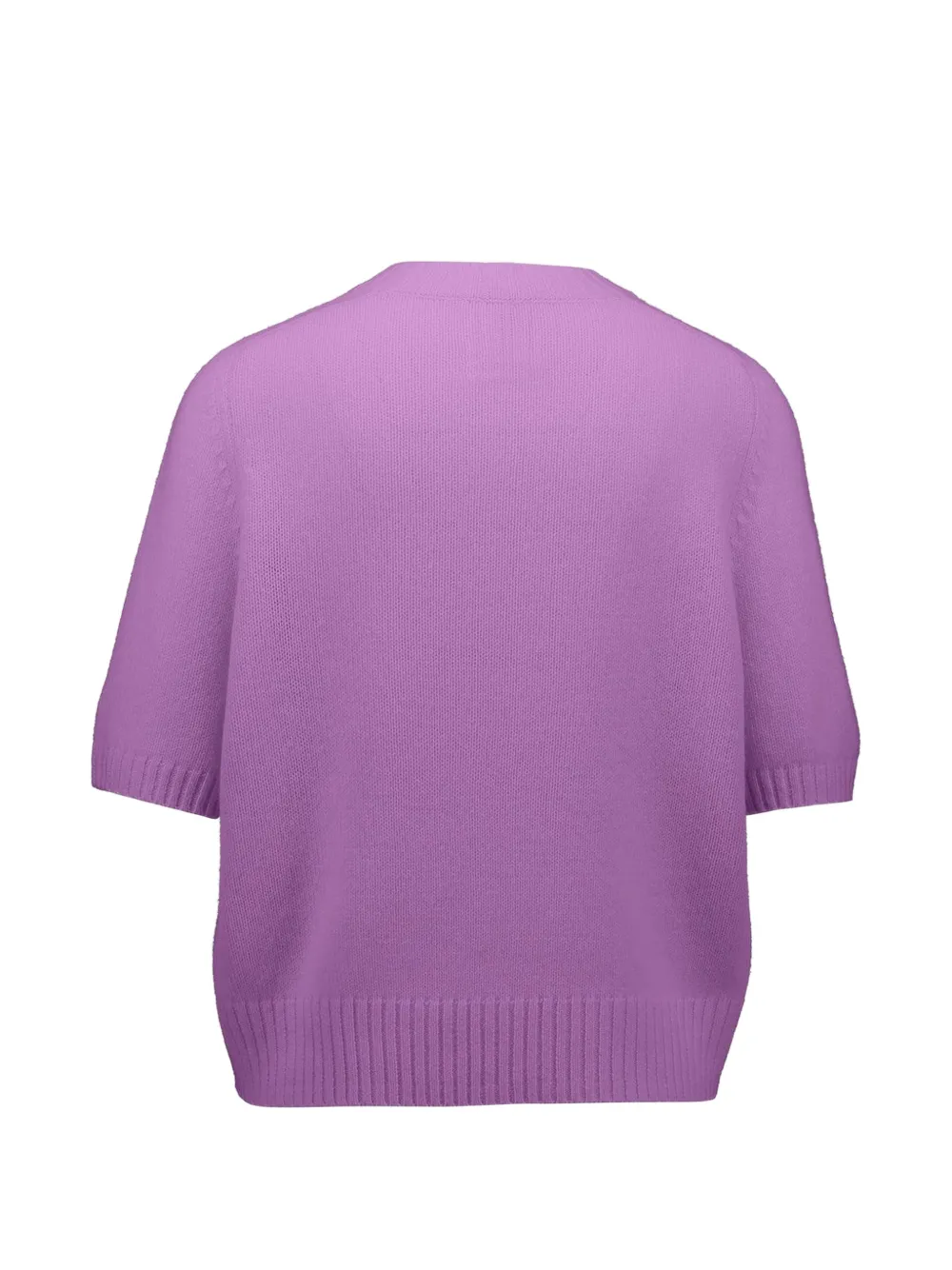 Allude Kasjmier trui met korte mouwen Paars